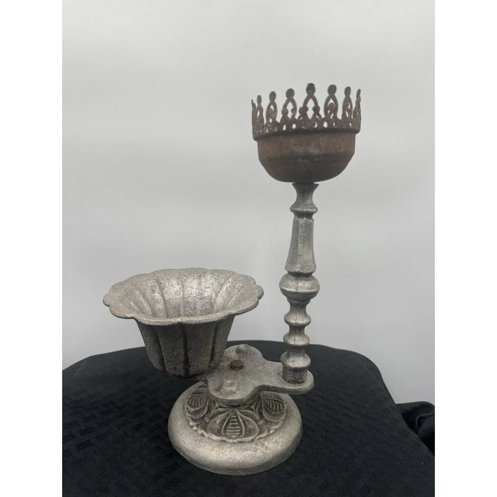 Unique Vintage Duel Candle Holder